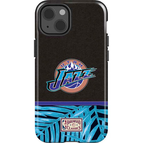 NBA Utah Jazz Retro Palms iPhone 15 Plus Impact Case