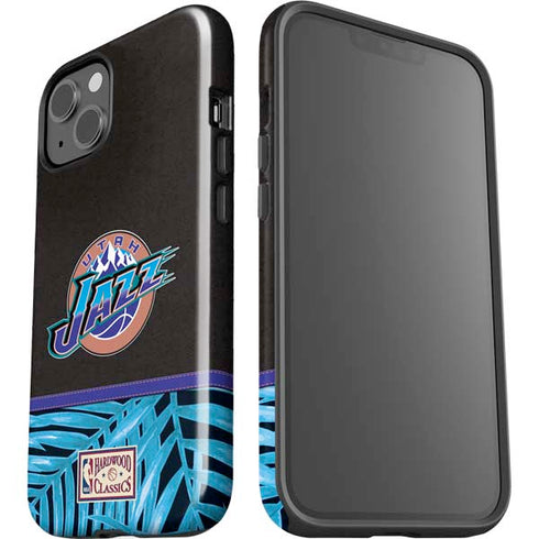 NBA Utah Jazz Retro Palms iPhone 15 Plus Impact Case