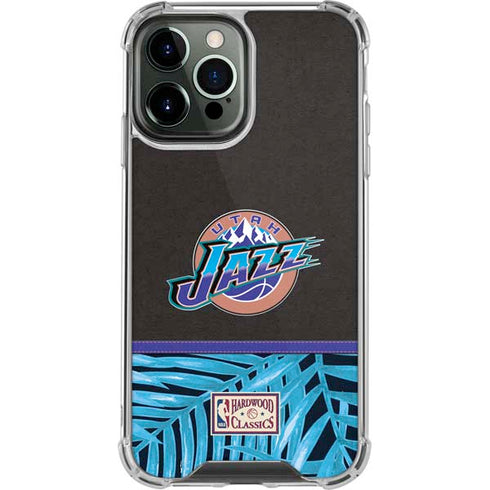 NBA Utah Jazz Retro Palms iPhone 15 Pro Max Clear Case