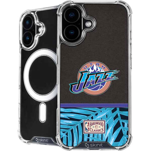 NBA Utah Jazz Retro Palms iPhone 16 MagSafe Case