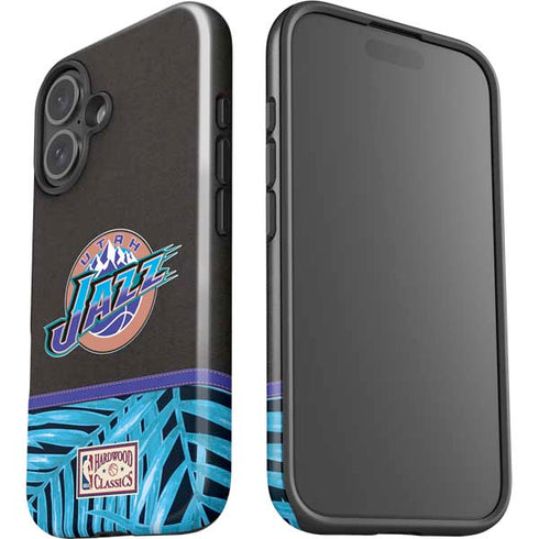 NBA Utah Jazz Retro Palms iPhone 16 Plus Impact Case