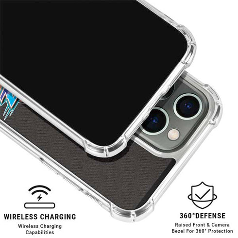 NBA Utah Jazz Retro Palms iPhone 16 Pro Clear Case