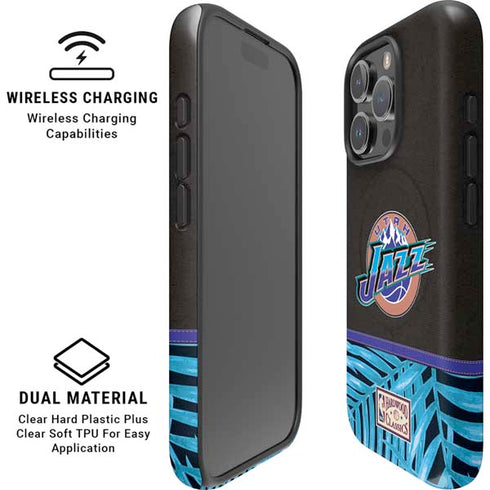 NBA Utah Jazz Retro Palms iPhone 16 Pro Magsafe Impact Case