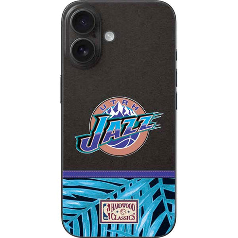 NBA Utah Jazz Retro Palms iPhone 16 Skin