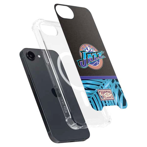 NBA Utah Jazz Retro Palms iPhone 16e MagSafe Case