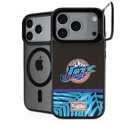 NBA Utah Jazz Retro Palms iPhone 18 Pro Kickstand Case
