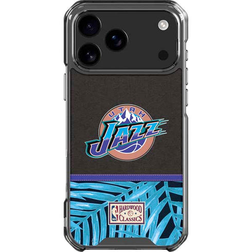 NBA Utah Jazz Retro Palms iPhone 18 Pro Max Clear Case