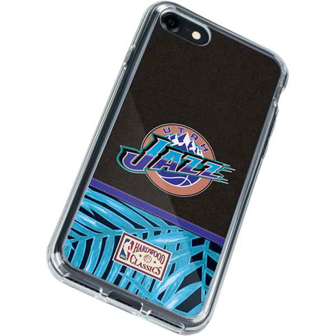NBA Utah Jazz Retro Palms iPhone SE (2nd & 3rd Gen) Clear Case