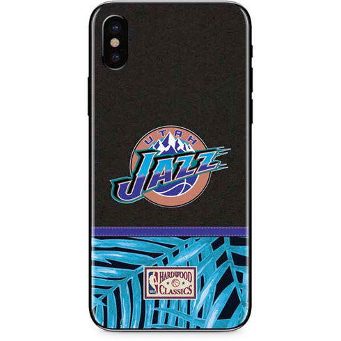 NBA Utah Jazz Retro Palms iPhone X Skin