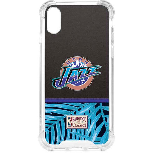 NBA Utah Jazz Retro Palms iPhone XS Clear Case