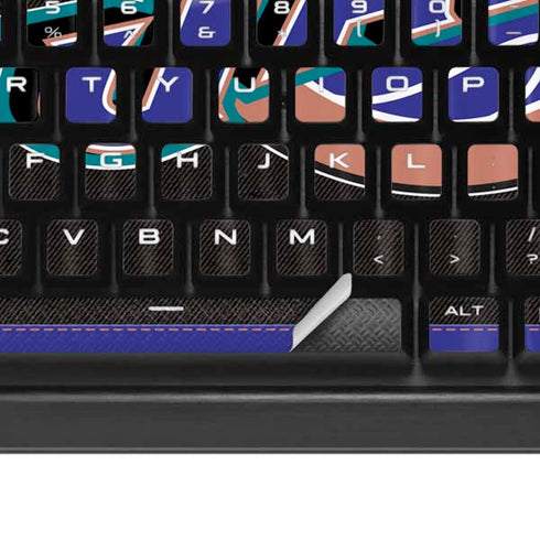 NBA Utah Jazz Retro Palms K95 RGB PLATINUM Mechanical Gaming Keyboard Skin