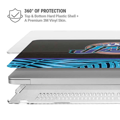 NBA Utah Jazz Retro Palms MacBook Pro 16in (2019-20) Case plus Skin