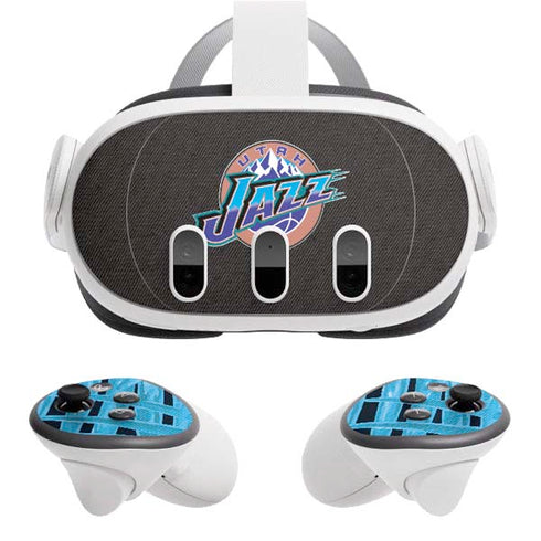 NBA Utah Jazz Retro Palms Meta Quest 3 Skin