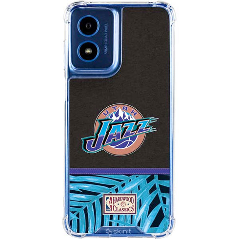 NBA Utah Jazz Retro Palms Moto G 5G (2024) Clear Case