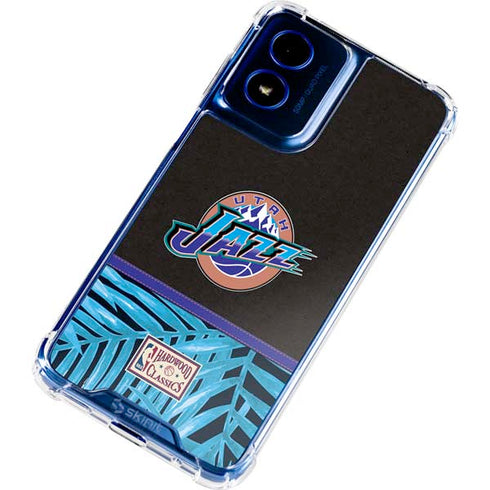 NBA Utah Jazz Retro Palms Moto G 5G (2024) Clear Case