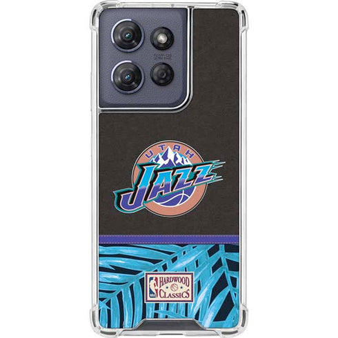 NBA Utah Jazz Retro Palms Moto G Stylus 5G (2025) Clear Case