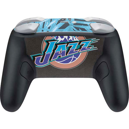 NBA Utah Jazz Retro Palms Nintendo Switch 2 (2025) Pro Controller Skin
