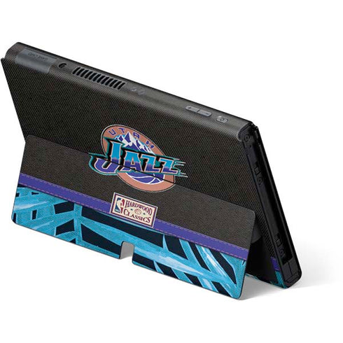 NBA Utah Jazz Retro Palms Nintendo Switch OLED (2021) Skin