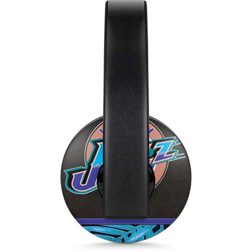 NBA Utah Jazz Retro Palms PlayStation 4 Gold Wireless Headset Skin