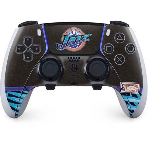 NBA Utah Jazz Retro Palms PS5 DualSense Edge Pro Controller Skin