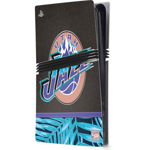 NBA Utah Jazz Retro Palms PS5 Pro Console Skin