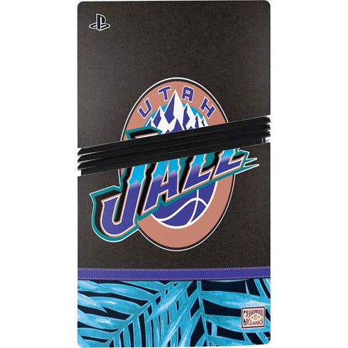 NBA Utah Jazz Retro Palms PS5 Pro Console Skin