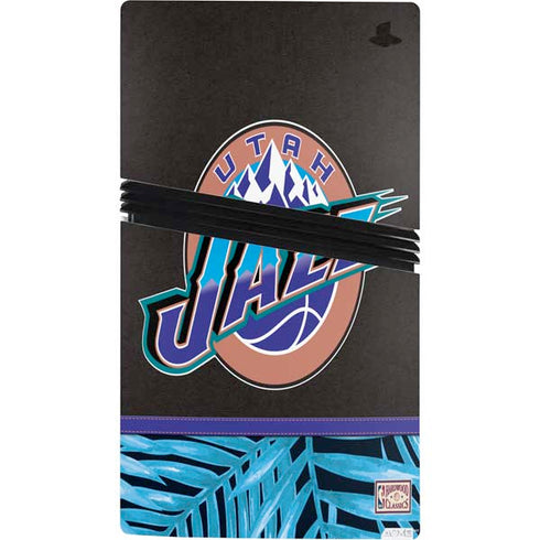 NBA Utah Jazz Retro Palms PS5 Pro Console Skin
