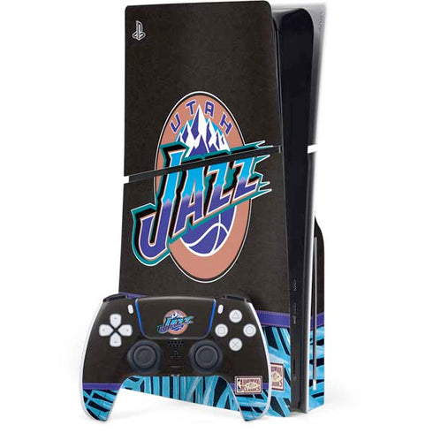 NBA Utah Jazz Retro Palms PlayStation PS5 Skins