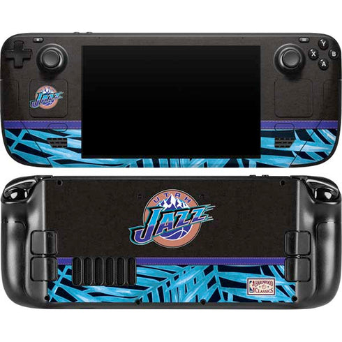 NBA Utah Jazz Retro Palms Steam Deck Handheld Gaming Computer OLED Skin