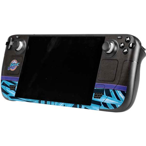 NBA Utah Jazz Retro Palms Steam Deck Handheld Gaming Computer OLED Skin