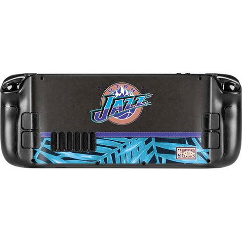 NBA Utah Jazz Retro Palms Steam Deck Handheld Gaming Computer OLED Skin