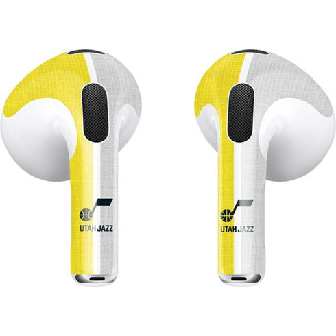 NBA Utah Jazz Split Canvas Apple AirPods (3rd Gen 2021) Skin