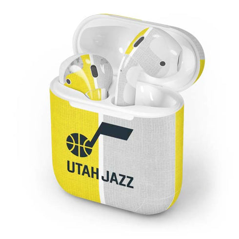NBA Utah Jazz Split Canvas Apple AirPods Skin