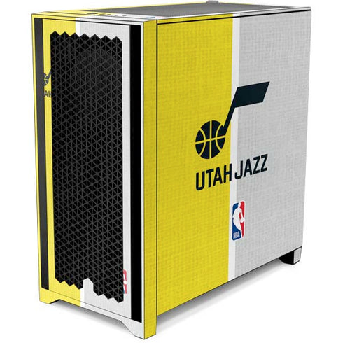 NBA Utah Jazz Split Canvas Corsair 4000D Tempered Glass Mid-Tower ATX Case Skin
