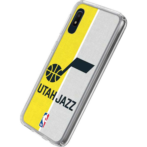 NBA Utah Jazz Split Canvas Galaxy A10e Clear Case