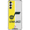 NBA Utah Jazz Split Canvas Galaxy A14 5G Clear Case