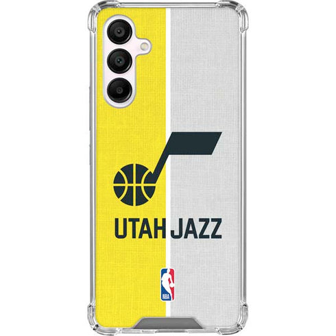 NBA Utah Jazz Split Canvas Galaxy A16 5G Clear Case