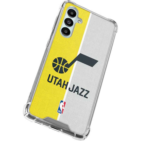 NBA Utah Jazz Split Canvas Galaxy A16 5G Clear Case