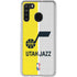 NBA Utah Jazz Split Canvas Galaxy A21 Clear Case