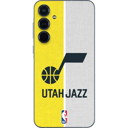 NBA Utah Jazz Split Canvas Galaxy A35 5G Skin