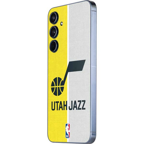 NBA Utah Jazz Split Canvas Galaxy A55 5G Skin