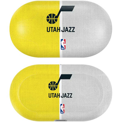 NBA Utah Jazz Split Canvas Galaxy Buds Plus Skin