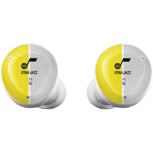NBA Utah Jazz Split Canvas Galaxy Buds Plus Skin