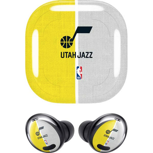 NBA Utah Jazz Split Canvas Galaxy Buds Pro Skin