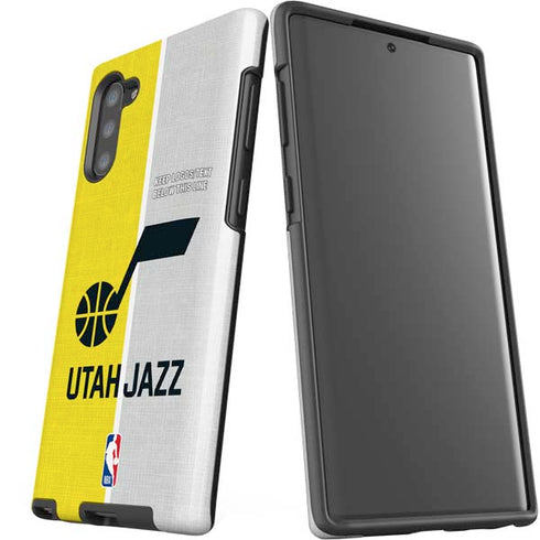NBA Utah Jazz Split Canvas Galaxy Note 10 Pro Case