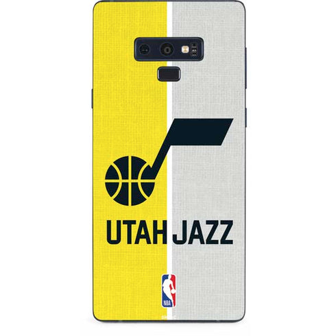 NBA Utah Jazz Split Canvas Galaxy Note 9 Skin