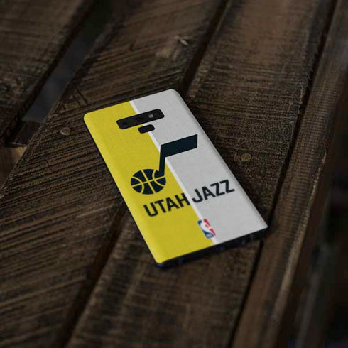 NBA Utah Jazz Split Canvas Galaxy Note 9 Skin