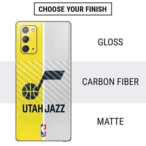 NBA Utah Jazz Split Canvas Galaxy Note20 5G Skin