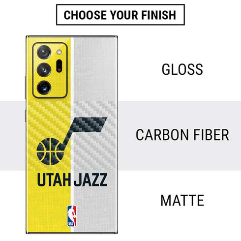 NBA Utah Jazz Split Canvas Galaxy Note20 Ultra 5G Skin