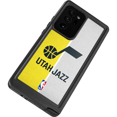 NBA Utah Jazz Split Canvas Galaxy Note20 Ultra 5G Waterproof Case